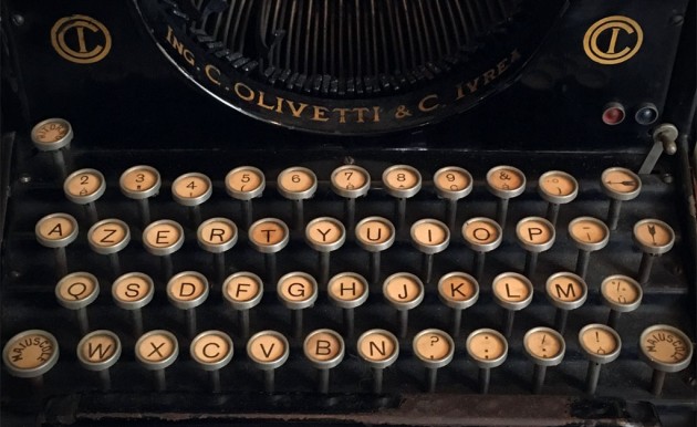 First Olivetti writing machine